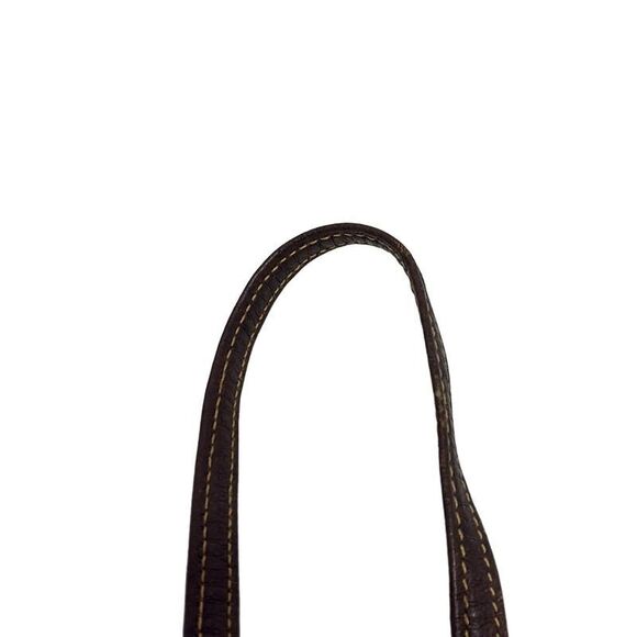 Gucci Shoulder Bag Old Guccigg Plus GG Supreme Gray Beige And Dark Brown Leather - Picture 6 of 11